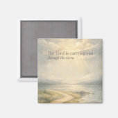 The Lord Is Carrying You Christian Faith マグネット (正面/裏面)