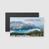The Lord Is My Refuge Mountain Lake Photo Magnet (正面/裏面)
