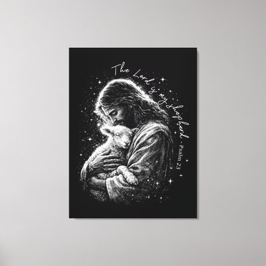 The Lord is my Shepard. Psalm 23. キャンバスプリント (正面)