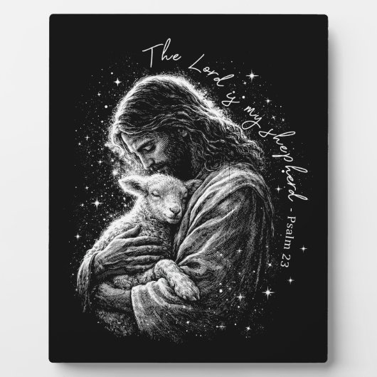 The Lord is my Shepard. Psalm 23. Plaque & easel  フォトプラーク (正面)