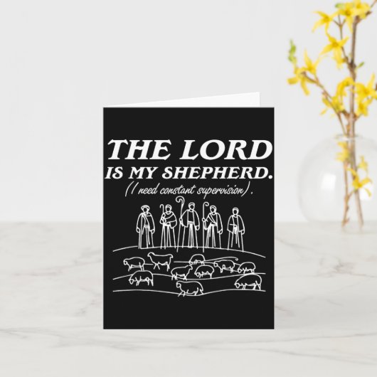 The Lord is My Shepherd I Need Constant カード (黄色い花)