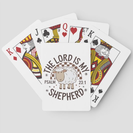 The Lord is my shepherd Jesus Thanksgiving トランプ (裏面)