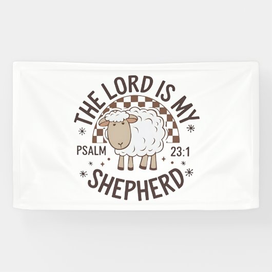 The Lord is my shepherd Jesus Thanksgiving 横断幕 (横)