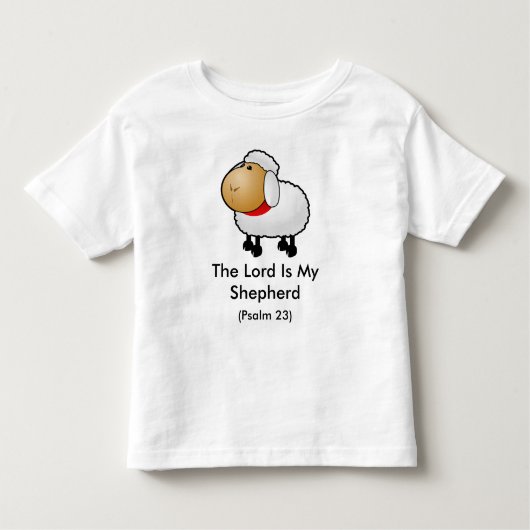 The Lord Is My Shepherd (Psalm 23) トドラーTシャツ (正面)