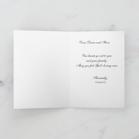 The Lord Is My shepherd — Psalm 23:1 カード (内部)