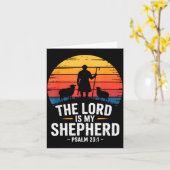 The Lord Is My Shepherd Psalm 23_1 Bible Verse  カード (黄色い花)
