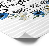 The Lord Is My Shepherd | Psalm 23:1 Bible Verse ポスター (角)