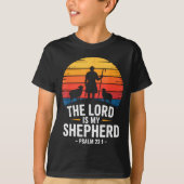 The Lord Is My Shepherd Psalm 23_1 Bible Verse Tシャツ (正面)