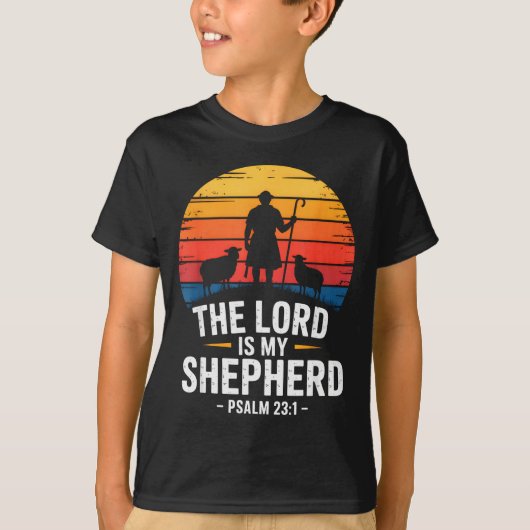 The Lord Is My Shepherd Psalm 23_1 Bible Verse  Tシャツ (正面)