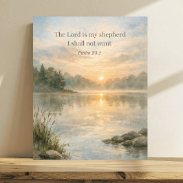 The Lord Is My Shepherd Psalm 23:1 Christian  ポスター