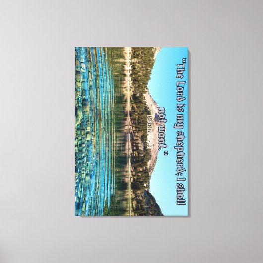 The Lord Is My Shepherd – Psalm 23:1 Scripture Wal キャンバスプリント (正面)