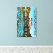 The Lord Is My Shepherd – Psalm 23:1 Scripture Wal キャンバスプリント (インサイチュ (ウッドフロア))