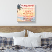 The Lord Is My Shepherd Psalm 23 Sunset Beach  キャンバスプリント (インサイチュ (寝室))