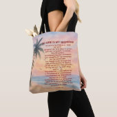 The Lord Is My Shepherd Psalm 23 Sunset Beach トートバッグ (クローズアップ)