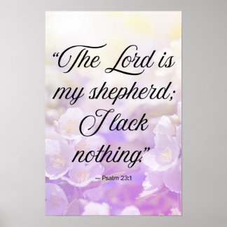 The Lord Is My Shepherd Wall Art ポスター