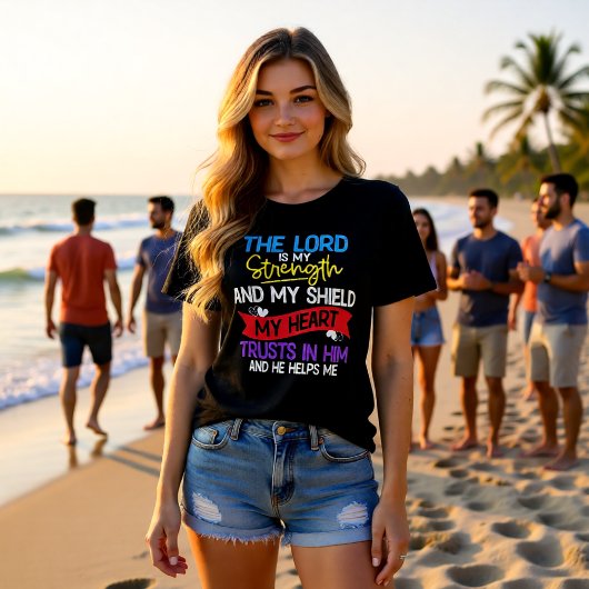 The Lord Is My Strength And My Shield Trust トライブレンドＴシャツ