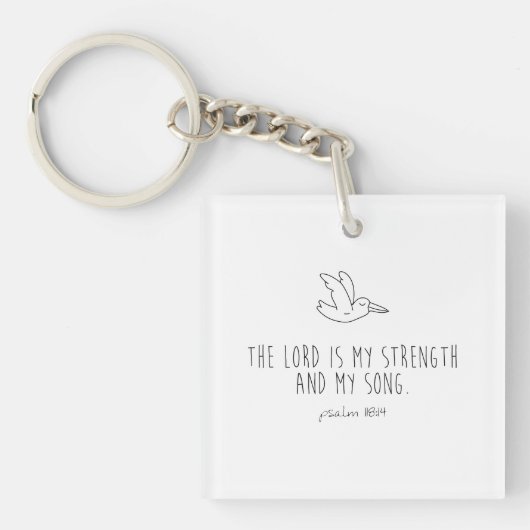The lord is my strength and my song キーホルダー (正面)