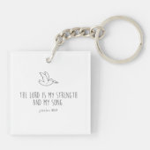 The lord is my strength and my song キーホルダー (裏面)