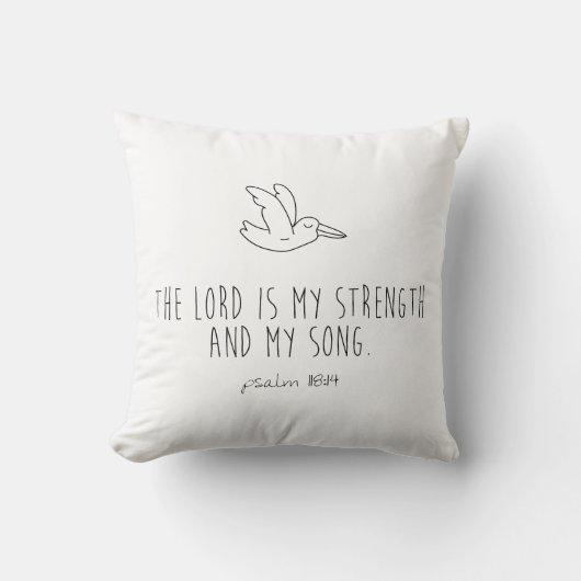 The lord is my strength and my song クッション (正面)