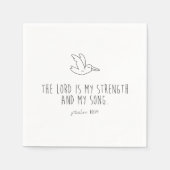 The lord is my strength and my song スタンダードカクテルナプキン (正面)