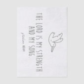 The lord is my strength and my song 薄葉紙 (正面)