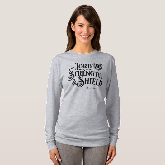 The Lord is My Strength Royalty Scripture  Tシャツ (正面フル)