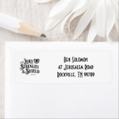 The Lord is My Strength Scripture Address Labels ラベル (インサイチュ)