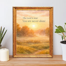 The Lord Is Near Christian Faith ポスター