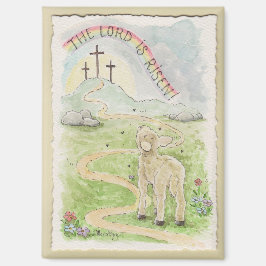 The Lord Is Risen Lamb Magnet マグネット