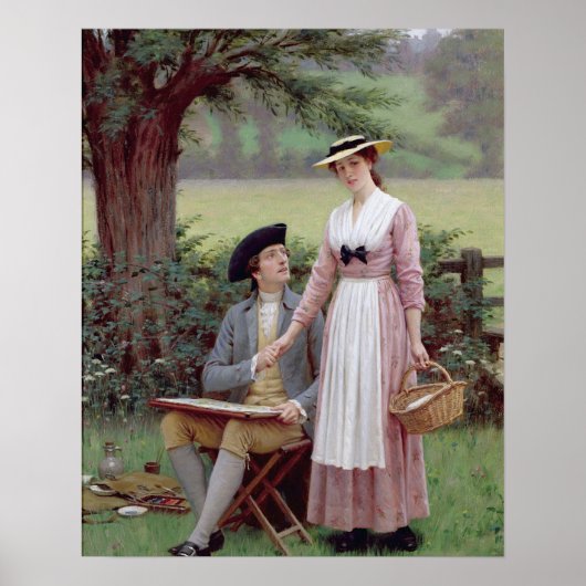 The Lord of Burleigh, Tennyson, 1919 (canva油) ポスター (正面)