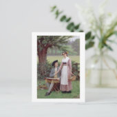 The Lord of Burleigh, Tennyson, 1919 (canva油) ポストカード (スタンド正面)