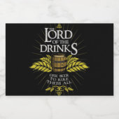 The Lord of the Drinks Beer リキュールボトルラベル (シングルラベル)