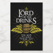 The Lord of the Drinks Beer ワインラベル (シングルラベル)