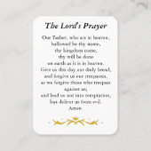 The Lord’s Prayer Card プレイスカード (裏面)