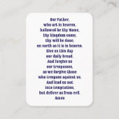 The Lord’s Prayer – Traditional Prayer Card プレイスカード (裏面)