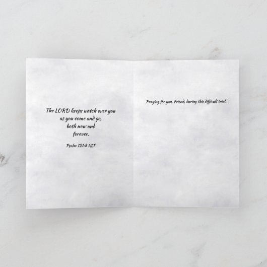 “The Lord Watches Over You”  カード (内部)