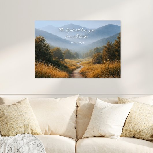 The Lord Will Keep You Psalm 121 Christian ポスター