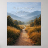 The Lord Will Keep You Psalm 121 Christian Poster ポスター (正面)