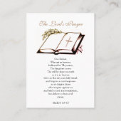 The Lord's祈りの言葉-祈りの言葉カード（フラット） 名刺 (裏面)