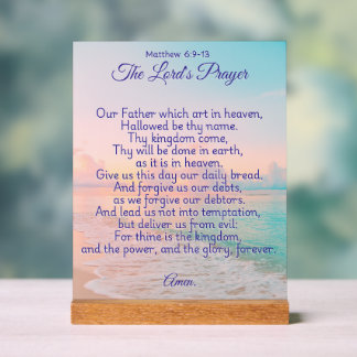 The Lord's Prayer アクリルサイン