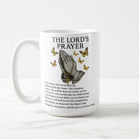The Lord's Prayer  コーヒーマグカップ (左)