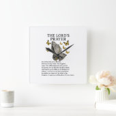 The Lord's Prayer スクエア壁時計 (ホーム)