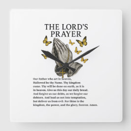 The Lord's Prayer スクエア壁時計
