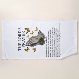 The Lord's Prayer ビーチタオル
