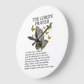 The Lord's Prayer ラージ壁時計 (傾斜)