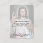 The Lord's Prayer Christian Funeral Prayer Card 名刺 (裏面)