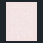 The Lord's Prayer Pink ポスター<br><div class="desc">The Lord's Prayer Pink</div>