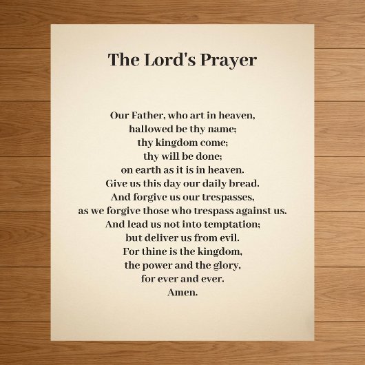 The Lord's Prayer Poster ポスター