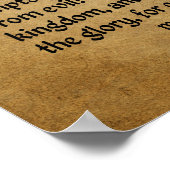 The Lord's Prayer (Scripture: Matthew 6:9-13) ポスター (角)