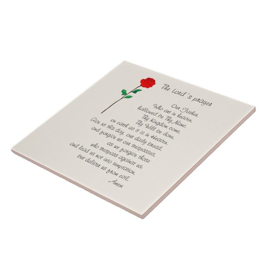 THE LORD'S PRAYER TILE タイル (側面)